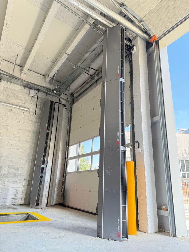 rideau air porte industrielle